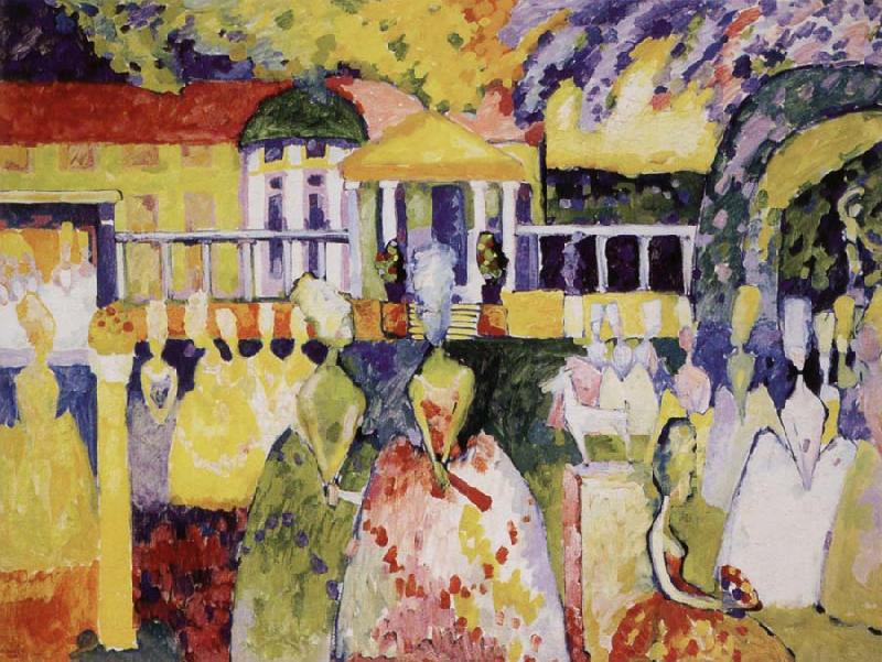 Wassily Kandinsky Krinolinos Holgyek France oil painting art